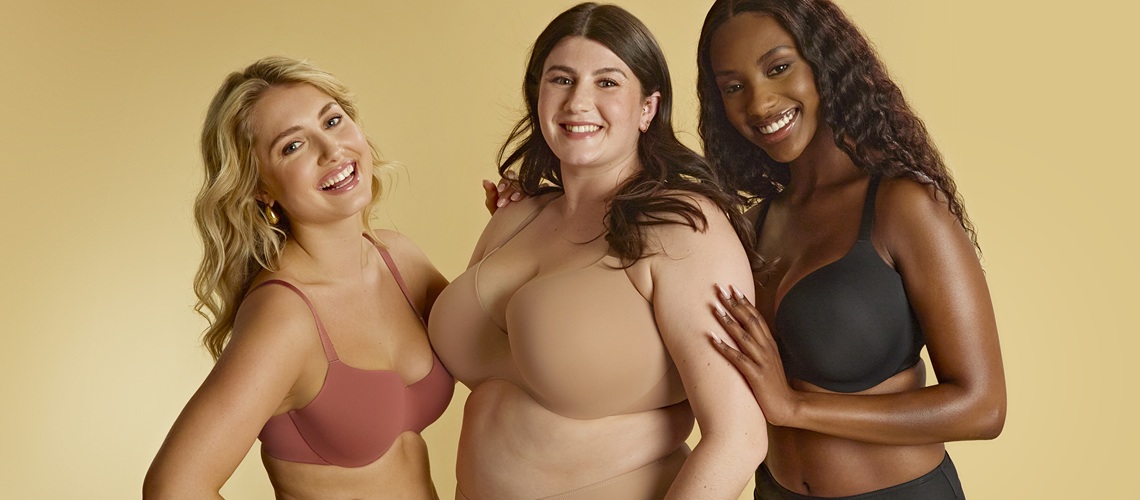 טווח מידות של חזיות